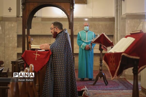 مراسم میلاد حضرت مسیح (ع)  در کلیسای گریگور لوساووریچ مقدس