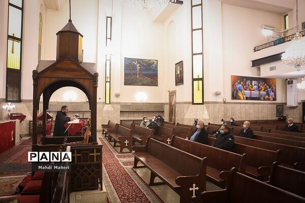 مراسم میلاد حضرت مسیح (ع)  در کلیسای گریگور لوساووریچ مقدس