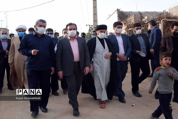 بازدید رئیس دانشگاه علوم پزشکی  اهواز از کوی منبع آب