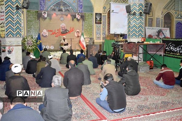 یادواره 156 شهید شهرستان وسالگرد سردارقاسم سلیمانی درمسجد جامع بهاباد