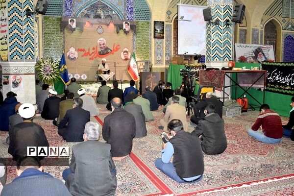 یادواره 156 شهید شهرستان وسالگرد سردارقاسم سلیمانی درمسجد جامع بهاباد