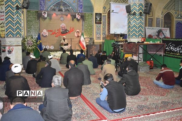 یادواره 156 شهید شهرستان وسالگرد سردارقاسم سلیمانی درمسجد جامع بهاباد