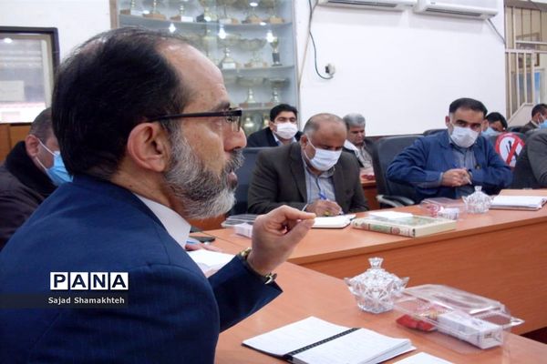 جلسه کاری حوزه معاونت پرورشی و فرهنگی اداره‌کل آموزش و پرورش خوزستان