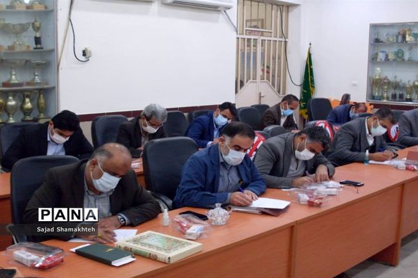 جلسه کاری حوزه معاونت پرورشی و فرهنگی اداره‌کل آموزش و پرورش خوزستان