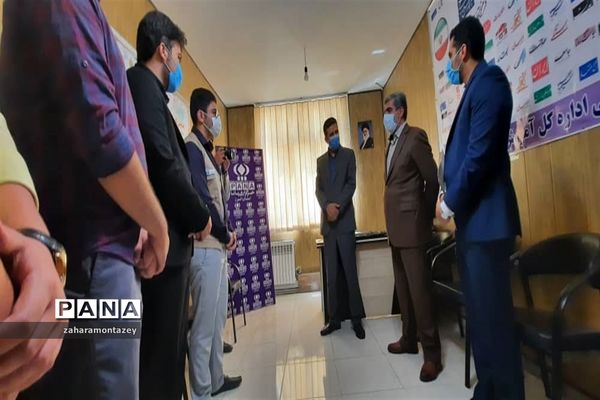 بازدید مدیرکل آموزش و پرورش از دفتر خبرگزاری پانا سازمان دانش‌آموزی البرز