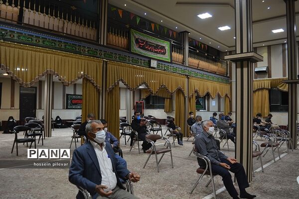 مراسم دهه اول محرم در مجتمع فرهنگی مذهبی و خیریه ابن حسام در بیرجند استان خراسان جنوبی