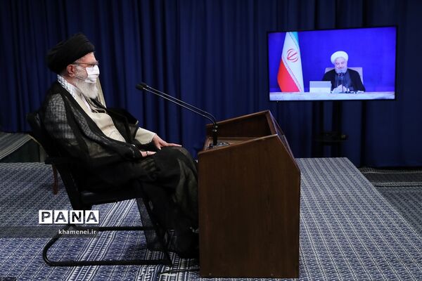 سخنرانی رهبر انقلاب در ارتباط تصویری با جلسه هیات دولت