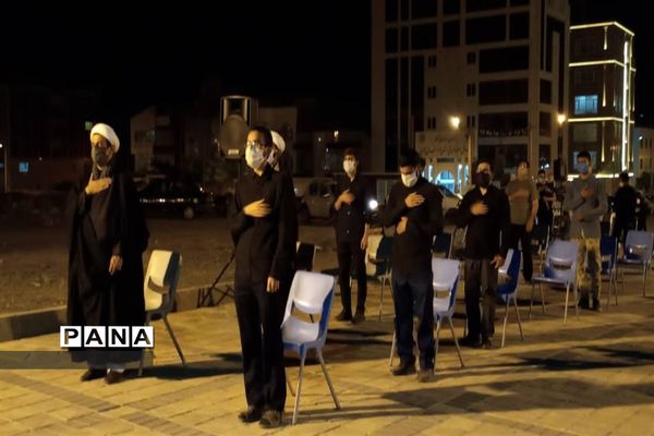 برگزاری مراسم عزاداری در جاده سلامت شهرستان بیرجند