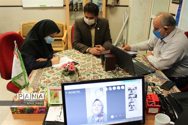 جلسه ویدئو کنفرانس مجمع مربیان سازمان دانش آموزی استان فارس