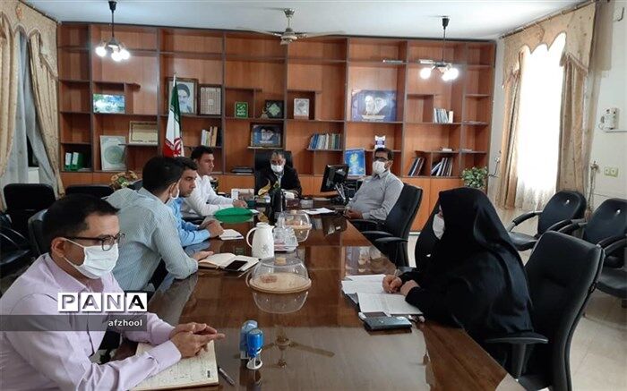 تشکیل دومین جلسه کارگروه های هفت گانه پروژه ی مهر سال تحصیلی1400-1399 در شادگان
