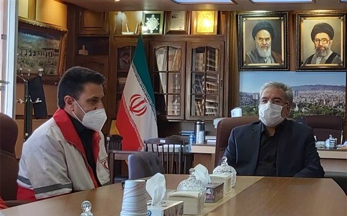دیدار سرپرست جمعیت هلال احمر شهرستان تبریز با فرماندار شهرستان تبریز