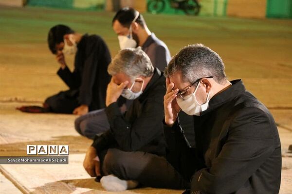 مراسم سوگواری ابا عبدالله(ع) در امامزادگان باقریه بیرجند