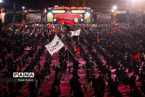 عزاداری شب تاسوعا حسینی در هئیت ریحانه الحسین
