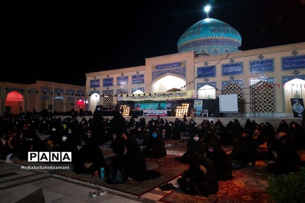 مراسم شب عاشورا در آرامگاه مدرس کاشمر