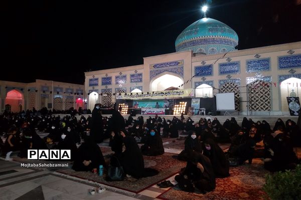 مراسم شب عاشورا در آرامگاه مدرس کاشمر