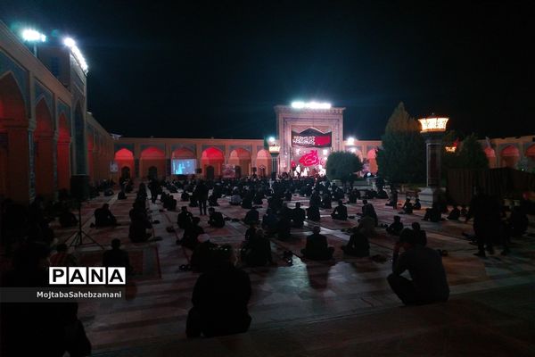مراسم شب عاشورا در آرامگاه مدرس کاشمر