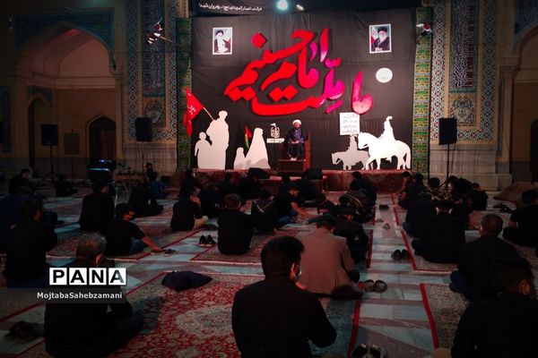مراسم شب عاشورا در آرامگاه مدرس کاشمر