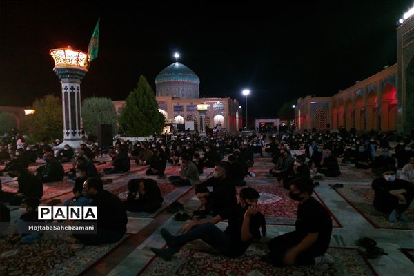 مراسم شب عاشورا در آرامگاه مدرس کاشمر
