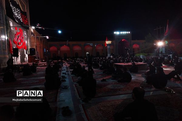 مراسم شب عاشورا در آرامگاه مدرس کاشمر