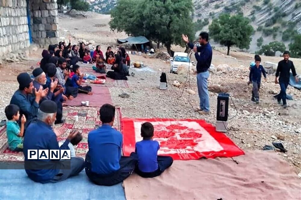 مراسم  ایام محرم در بین عشایر بختیاری توسط گروه جهادگران شهرستان امیدیه