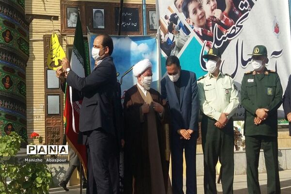 آیین بازگشایی مدارس در هنرستان  دخترانه محمودیه بجنورد