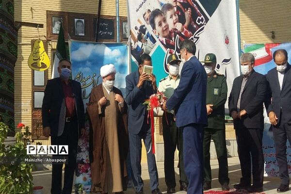 آیین بازگشایی مدارس در هنرستان  دخترانه محمودیه بجنورد