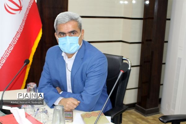 جلسه ویدئو کنفرانس مراسم  افتتاحیه جشنواره علمدار از مزار شهید سردار سلیمانی کرمان