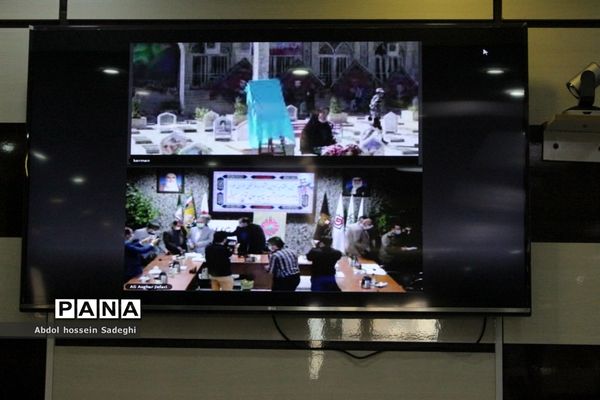 جلسه ویدئو کنفرانس مراسم  افتتاحیه جشنواره علمدار از مزار شهید سردار سلیمانی کرمان