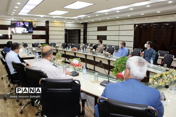 جلسه ویدئو کنفرانس مراسم  افتتاحیه جشنواره علمدار از مزار شهید سردار سلیمانی کرمان