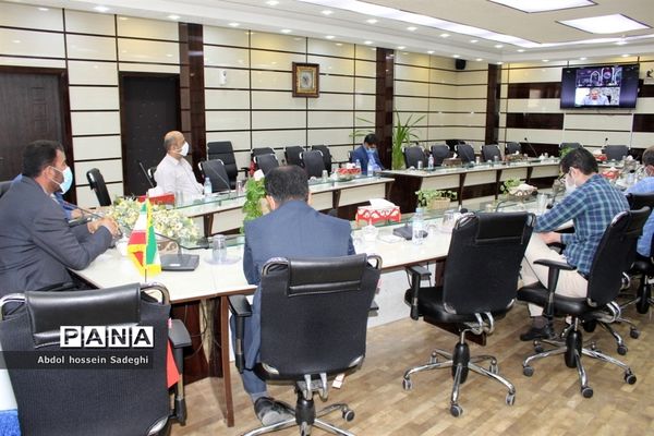 جلسه ویدئو کنفرانس مراسم  افتتاحیه جشنواره علمدار از مزار شهید سردار سلیمانی کرمان