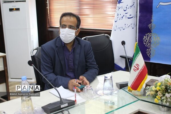 جلسه ویدئو کنفرانس مراسم  افتتاحیه جشنواره علمدار از مزار شهید سردار سلیمانی کرمان