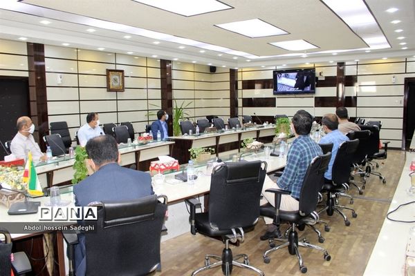 جلسه ویدئو کنفرانس مراسم  افتتاحیه جشنواره علمدار از مزار شهید سردار سلیمانی کرمان