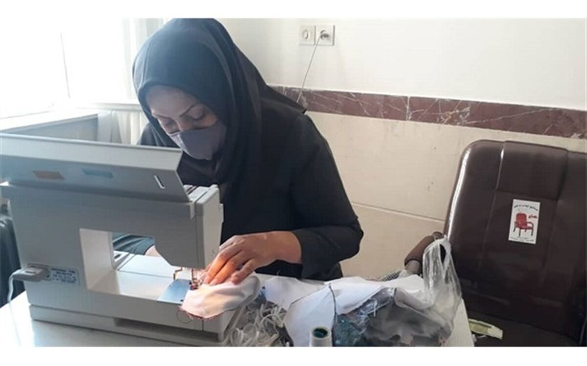 مدارس استثنایی کردستان به عرصه تولید ماسک وارد شدند