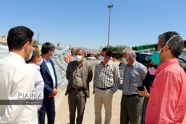 بازدید مدیرکل دفتر فنی استانداری فارس از پروژه‌های شهرداری نی‌ریز