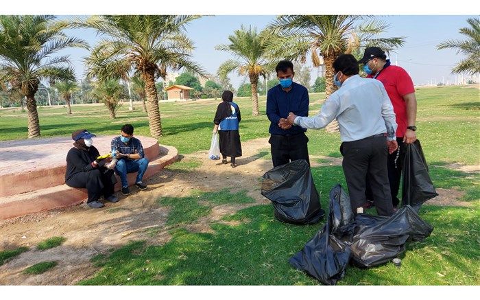 پاکسازی ساحل کارون در منطقه کوت عبدالله اهواز