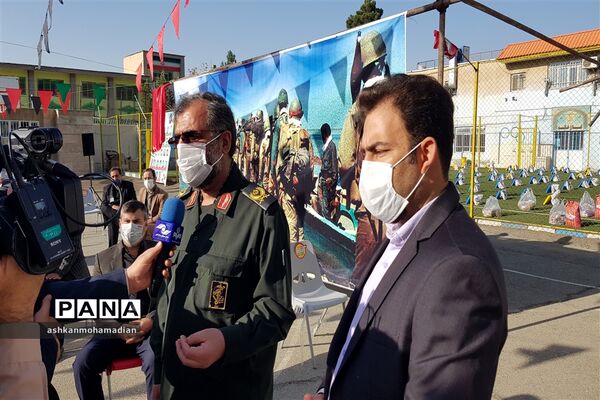 زنگ ایثار به مناسبت هفته دفاع مقدس در آموزشگاه شاهد شهید نعمتی ها