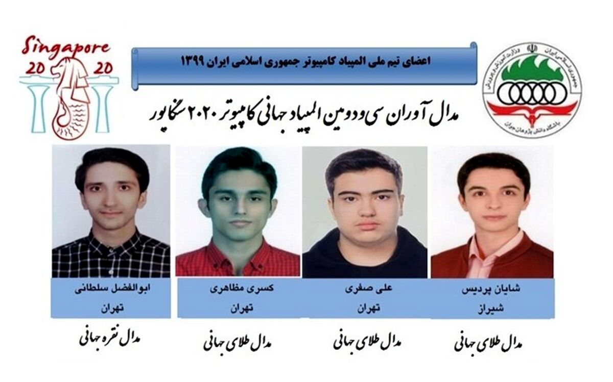 تیم ملی المپیاد کامپیوتر ایران رتبه چهارم دنیا شد
