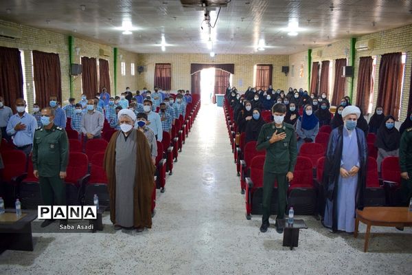 گرامیداشت هفته دفاع مقدس و نواختن زنگ ایثار و شهادت در شهر گله دار