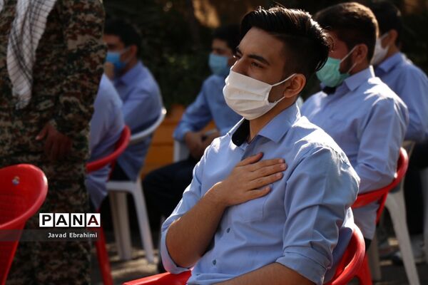 آیین استانی نواختن زنگ ایثار و شهادت در آموزشگاه شاهد فردوسی  ناحیه 2 مشهد