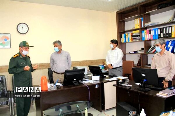 تجلیل مدیریت آموزش و پرورش شهرستان بوشهر از مدافعان سلامت