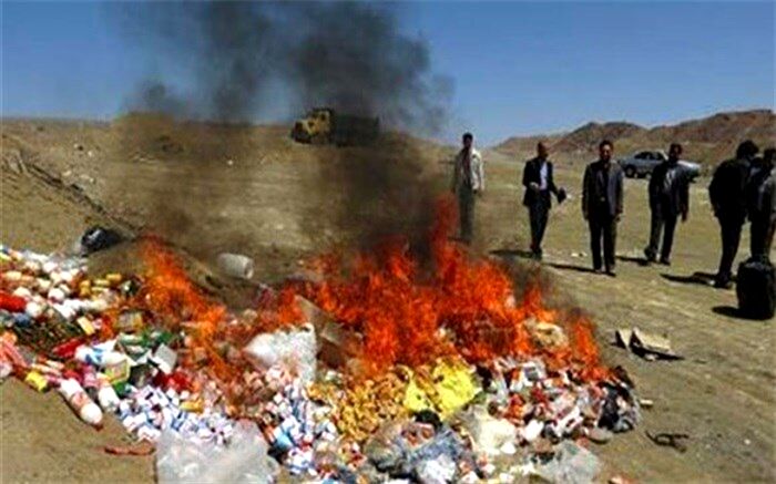 23 هزار کیلوگرم مواد غذایی تاریخ گذشته در سیستان و بلوچستان معدوم شد