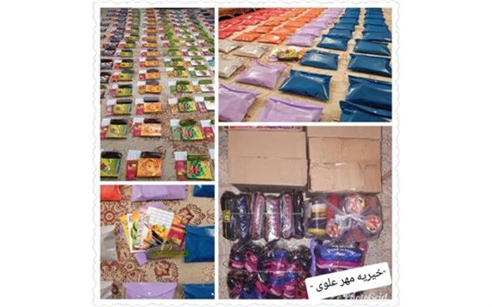 توزیع بیش از ۲۰۰ بسته نوشت افزار بین دانش آموزان نیازمند شهرستان نیشابور