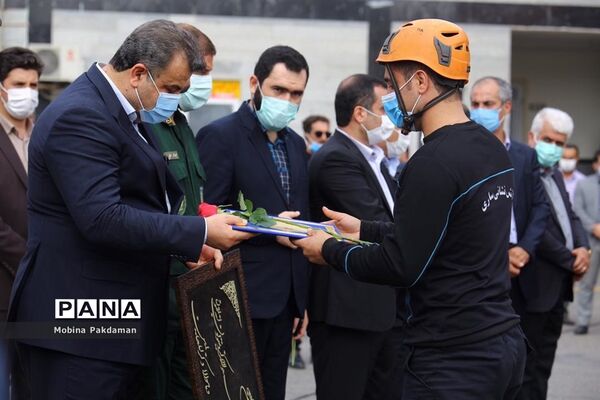 مراسم روز آتش‌نشانی در ساری