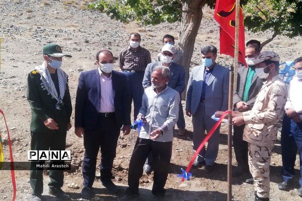 افتتاح قنات روستای کاجو بخش ماژان شهرستان خوسف توسط  سپاه پاسداران