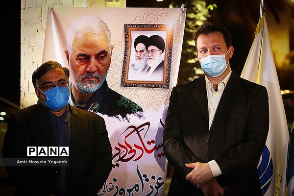 رونمایی از سردیس شهید حاج قاسم سلیمانی  در جزیره کیش