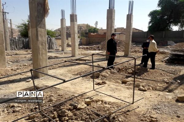 بازدید مسئولان آموزش و پرورش  از روند احداث و مقاوم‌سازی مدارس مسجدسلیمان