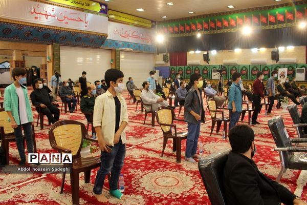 آیین رونمایی از تولیدات فرهنگی هنری سپاه امام صادق علیه السلام  استان بوشهر