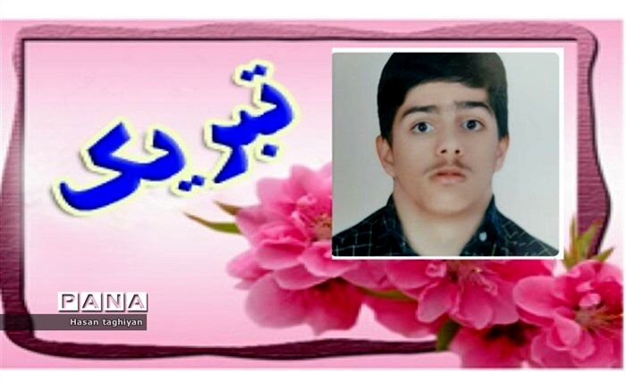 علیرضا شجاعی رتبه 3 سهمیه آزمون کاردانی فنی وحرفه ای شد
