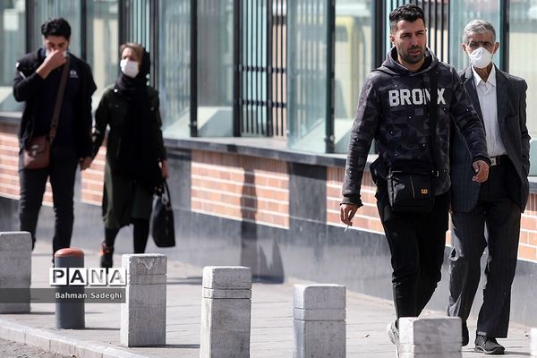 تهران در روزهای اجباری شدن ماسک