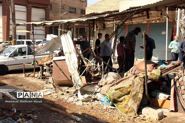 انفجار خانه مسکونی سه واحدی در محله عامری اهواز